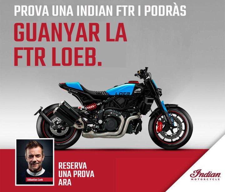 Promoció Indian Motorcycle Test Ride FTR Loeb