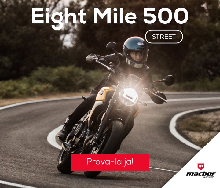 Promoció Macbor test ride STR Eight Mile 500